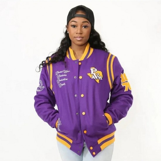 Prairie View A&M University Unisex Varsity Jacket Prairie View A&M University Unisex Varsity Jacket