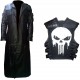 Jon Bernthal The Punisher Trench Leather Coat Cosplay Costume 