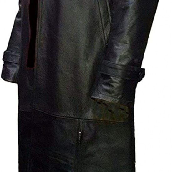 Jon Bernthal The Punisher Trench Leather Coat Cosplay Costume 