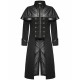 Punk Rave Mens Coat Black Gothic Highwayman Steampunk VTG Military