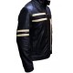 Mens Quilted Cafe Racer Biker Black New Leather Jacket Mens Quilted Cafe Racer Biker Black New Leather Jacket