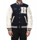 Race Human Made Letterman Black and White Jacket Race Human Made Letterman Black and White Jacket