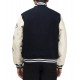 Race Human Made Letterman Black and White Jacket Race Human Made Letterman Black and White Jacket