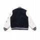 Race Human Made Letterman Black and White Jacket Race Human Made Letterman Black and White Jacket