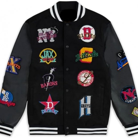Reason X Negro League Baseball All Teams Varsity Jacket Reason X Negro League Baseball All Teams Varsity Jacket