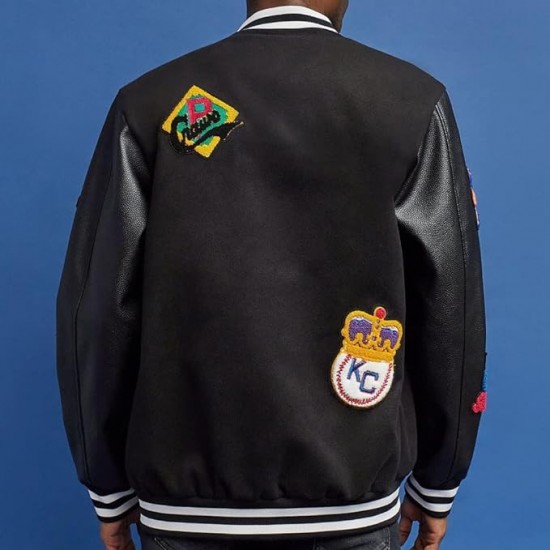 Reason X Negro League Baseball All Teams Varsity Jacket Reason X Negro League Baseball All Teams Varsity Jacket