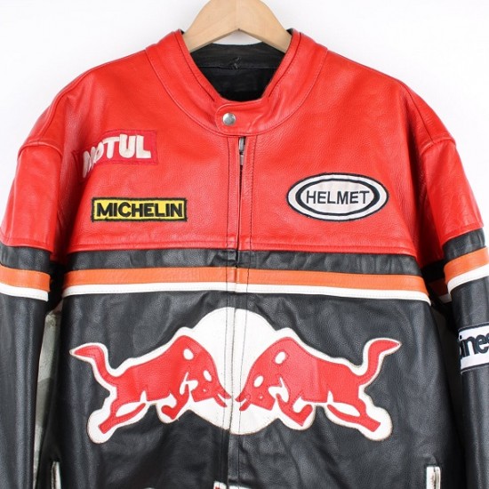 Red Bull Racing Leather Jacket Red Bull Racing Leather Jacket