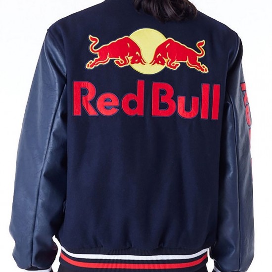 Red Bull Sim Racing Navy Varsity Jacket Red Bull Sim Racing Navy Varsity Jacket