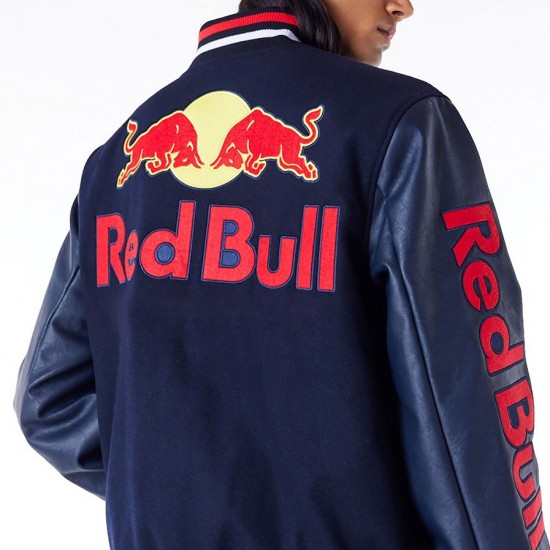 Red Bull Sim Racing Navy Varsity Jacket Red Bull Sim Racing Navy Varsity Jacket