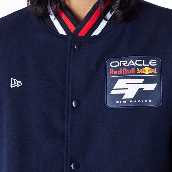 Red Bull Sim Racing Navy Varsity Jacket Red Bull Sim Racing Navy Varsity Jacket