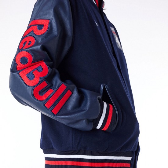 Red Bull Sim Racing Navy Varsity Jacket Red Bull Sim Racing Navy Varsity Jacket