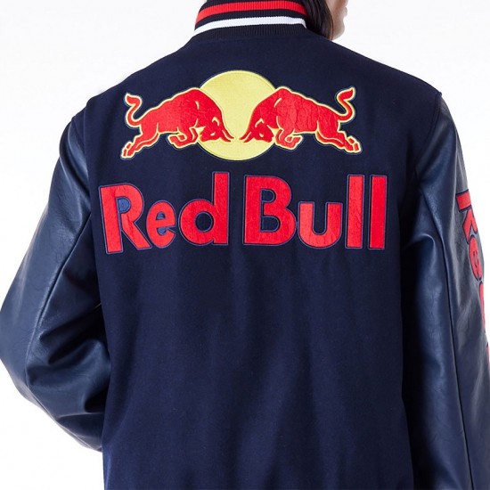 Red Bull Sim Racing Navy Varsity Jacket Red Bull Sim Racing Navy Varsity Jacket