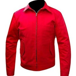 James Dean Rebel Without a Cause Jim Stark Men's Red Cordura Jacket