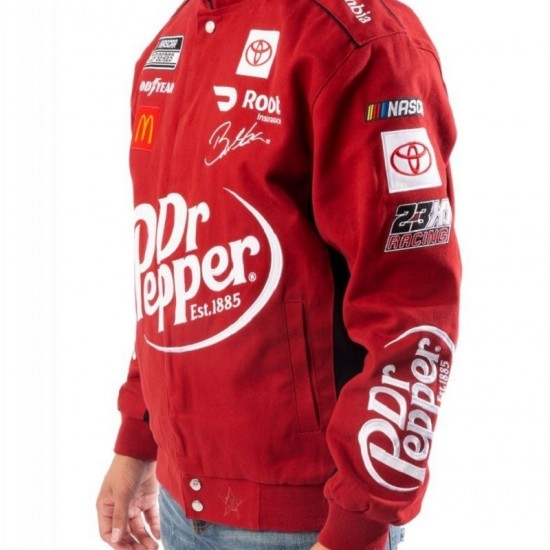 Red Cotton Dr. Pepper Racing Jacket Red Cotton Dr. Pepper Racing Jacket