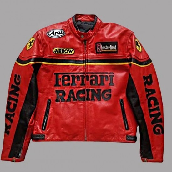 Red Ferrari Racing Jacket Red Ferrari Racing Jacket