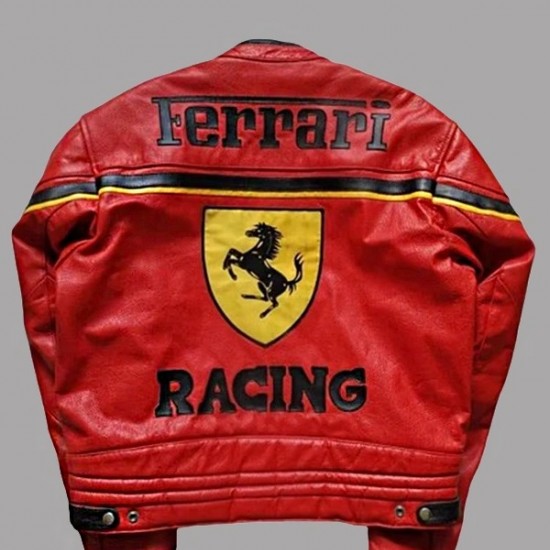 Red Ferrari Racing Jacket Red Ferrari Racing Jacket