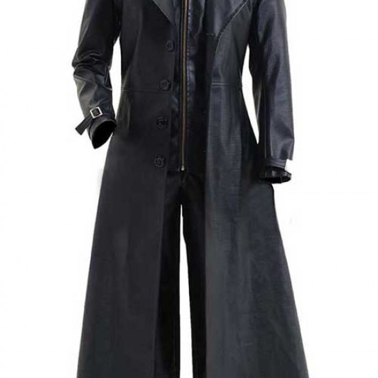 Resident Evil 5 Albert Wesker Leather Cosplay Coat Costume Resident Evil 5 Albert Wesker Leather Cosplay Coat Costume