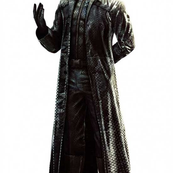 Resident Evil 5 Albert Wesker Leather Cosplay Coat Costume                