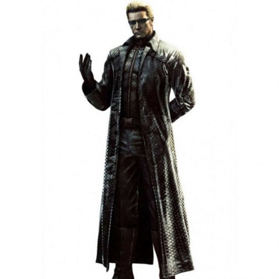 Resident Evil 5 Albert Wesker Trench Coat Halloween Cosplay Costume Resident Evil 5 Albert Wesker Trench Coat Halloween Cosplay Costume