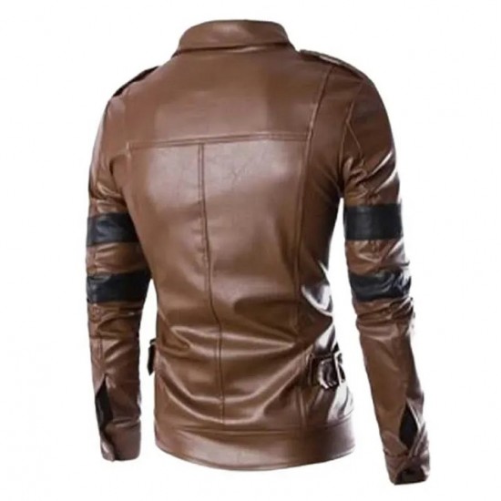 Resident Evil Real Leather Brown Jacket Resident Evil Real Leather Brown Jacket