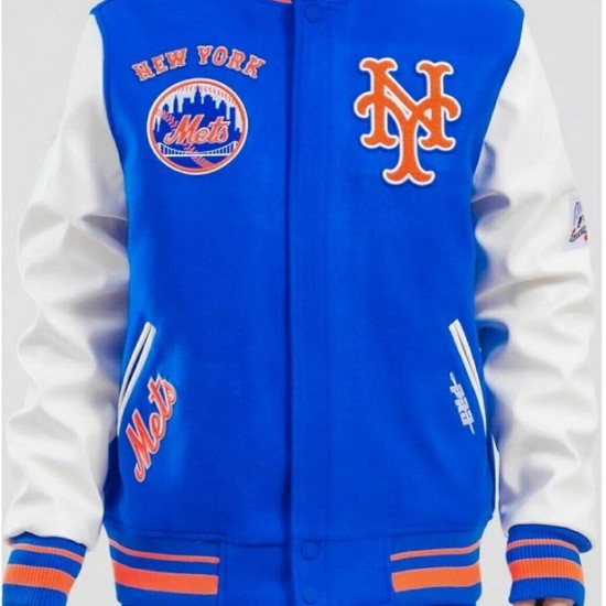 Retro Classic NY Mets Royal Blue Wool Varsity Jacket Retro Classic NY Mets Royal Blue Wool Varsity Jacket