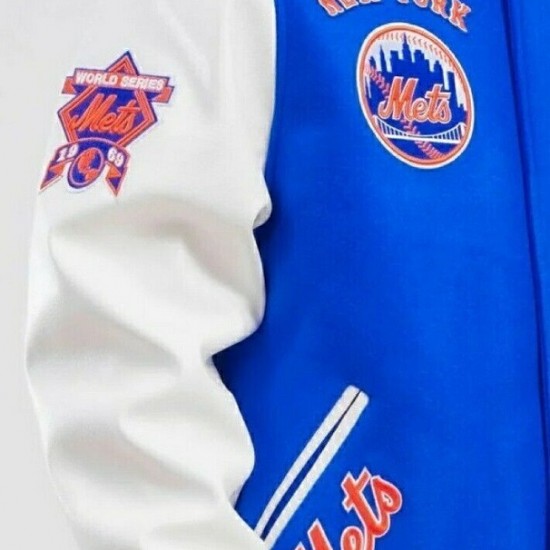 Retro Classic NY Mets Royal Blue Wool Varsity Jacket Retro Classic NY Mets Royal Blue Wool Varsity Jacket