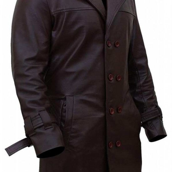Rorschach Watchmen Leather Costume Trench Coat Rorschach Watchmen Leather Costume Trench Coat