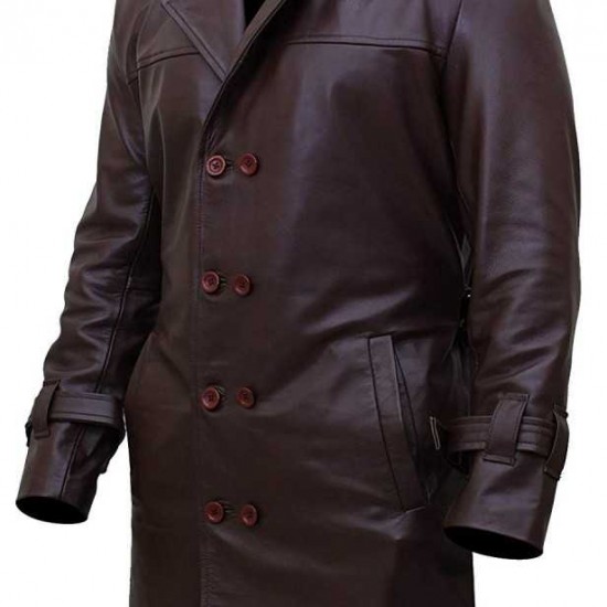 Rorschach Watchmen Leather Costume Trench Coat Rorschach Watchmen Leather Costume Trench Coat
