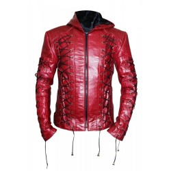 Roy Harper Arrow Season 3 Arsenal Red Hooded Jacket