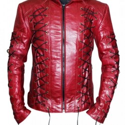 Roy Harper Arrow Season 3 Arsenal Red Hooded Jacket