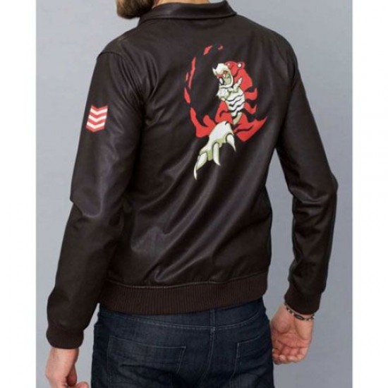 Ryo Hazuki Shenmue III Bomber Brown Leather Jacket Ryo Hazuki Shenmue III Bomber Brown Leather Jacket