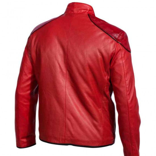 Shazam Captain Logo Leather Jacket Shazam Captain Logo Leather Jacket