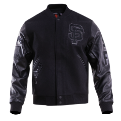 San Francisco Gaints Triple Black Varsity Jacket