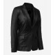 Scarlett Johansson Winter Soldier Black Leather Blazer Scarlett Johansson Winter Soldier Black Leather Blazer