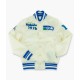 Seattle Seahawks Cream Throwback Classic Satin Jacket Seattle Seahawks Cream Throwback Classic Satin Jacket