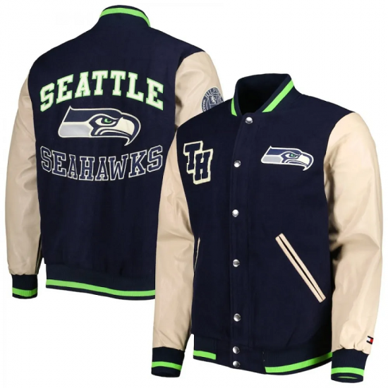 Seattle Seahawks Full-Zip Varsity Jacket