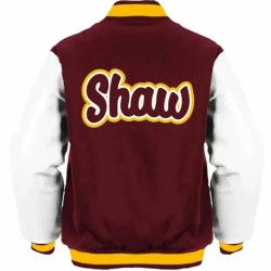 Shaw University Maroon Varsity Jacket