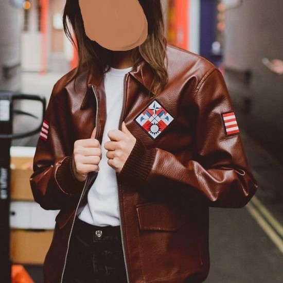 Shenmue Ryo Hazuki Logo Leather Jacket Shenmue Ryo Hazuki Logo Leather Jacket