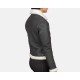 Sherilyn B-3 Black White Leather Bomber Jacket Sherilyn B-3 Black White Leather Bomber Jacket