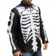 Skeleton Black Halloween Leather Jacket Costume Skeleton Black Halloween Leather Jacket Costume