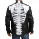 Skeleton Black Halloween Leather Jacket Costume Skeleton Black Halloween Leather Jacket Costume