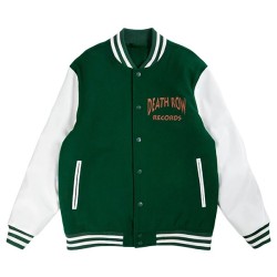 Snoop Dogg Death Row Green Paisley Varsity Jacket