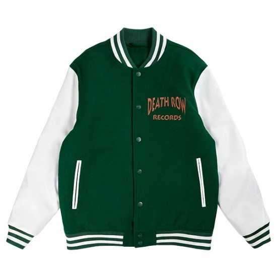 Snoop Dogg Death Row Green Paisley Varsity Jacket Snoop Dogg Death Row Green Paisley Varsity Jacket