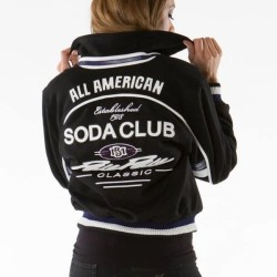 Soda Club Pelle Pelle Women All American Black Jacket