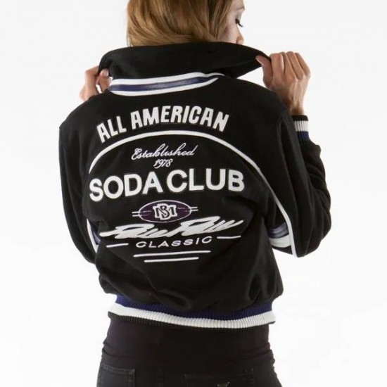 Soda Club Pelle Pelle Women All American Black Jacket Soda Club Pelle Pelle Women All American Black Jacket