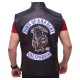 Sons Of Anarchy Motorcycle Biker Black Leather Vest Sons Of Anarchy Motorcycle Biker Black Leather Vest