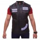 Sons Of Anarchy Motorcycle Biker Black Leather Vest Sons Of Anarchy Motorcycle Biker Black Leather Vest