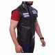 Sons Of Anarchy Motorcycle Biker Black Leather Vest Sons Of Anarchy Motorcycle Biker Black Leather Vest