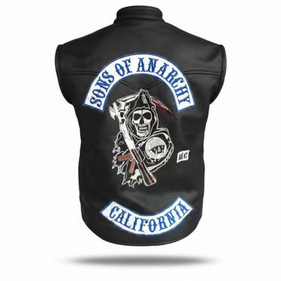 Sons Of Anarchy Reaper Vest Jax Teller Samcro Leather Vest