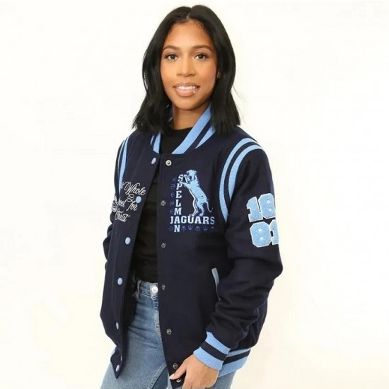 Spelman A&M University Navy Blue Varsity Jacket Spelman A&M University Navy Blue Varsity Jacket